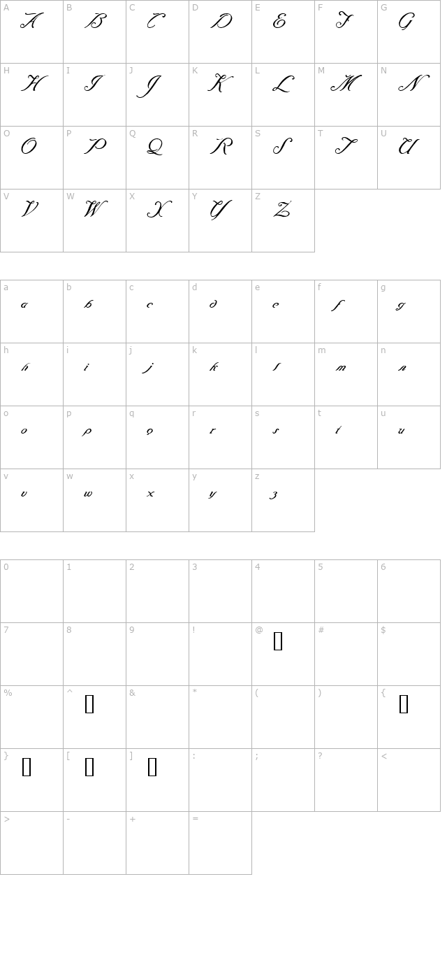 Baraquiel character map