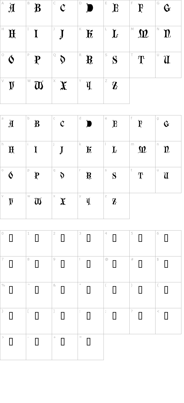 BastogneSCapsSSK character map