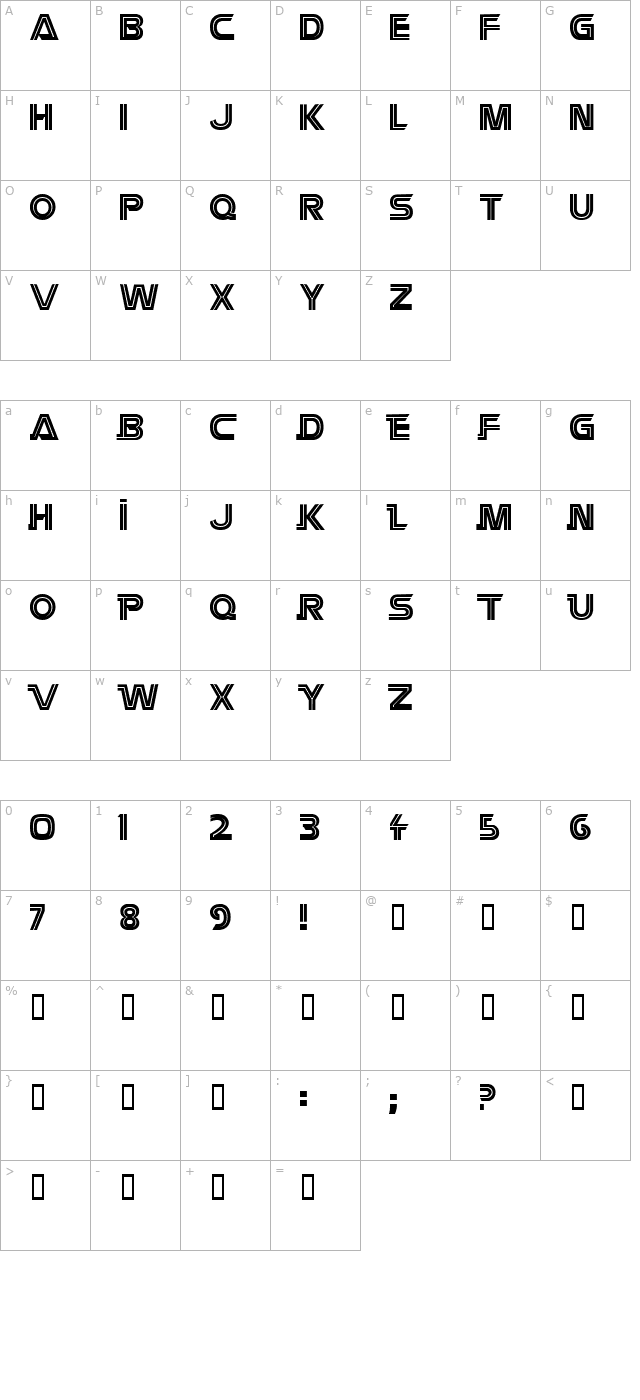 Battlestar TR character map