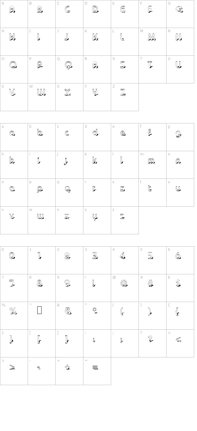 Baudot Becker character map