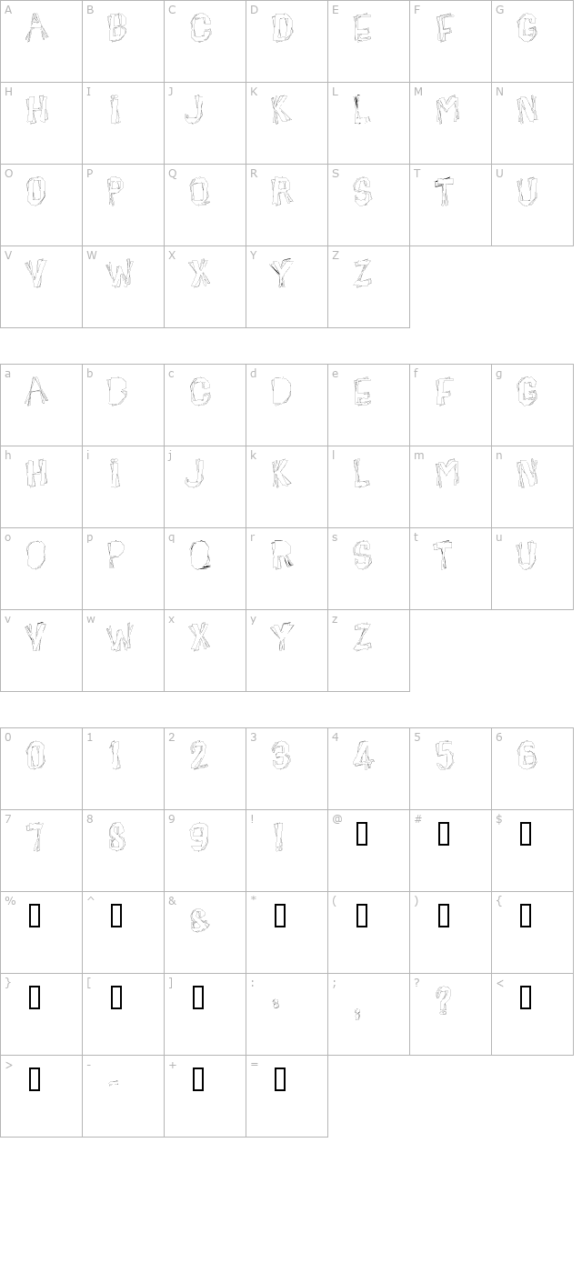 beatnikhayseed character map