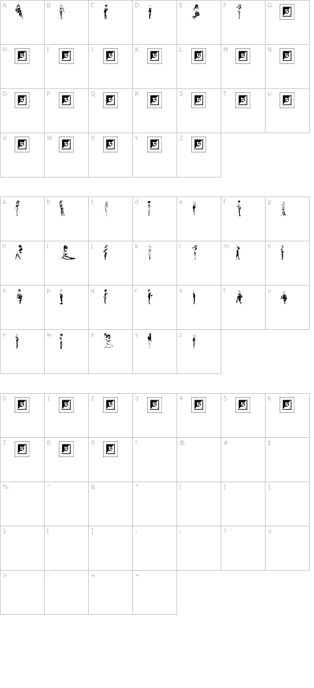 beauties-by-bill-ward character map