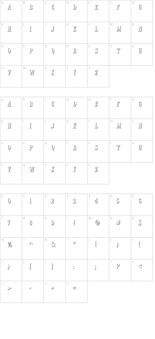 becker-wood-type-only-shadow character map