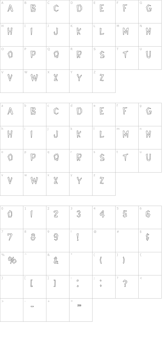 Bedrock-Light Hollow character map