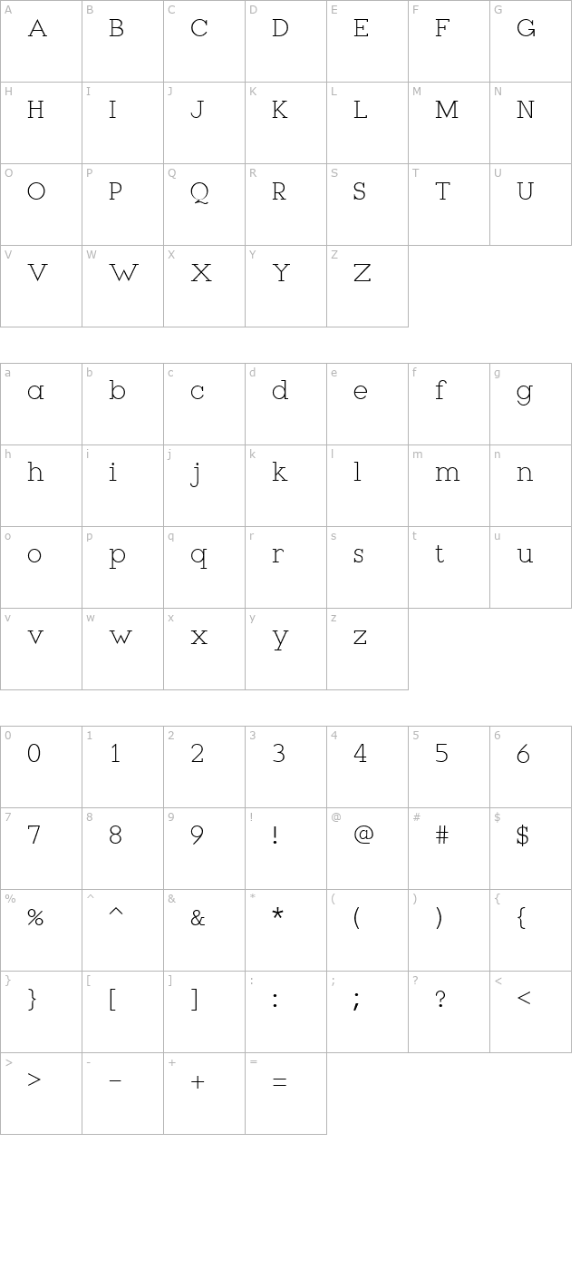 bennington character map