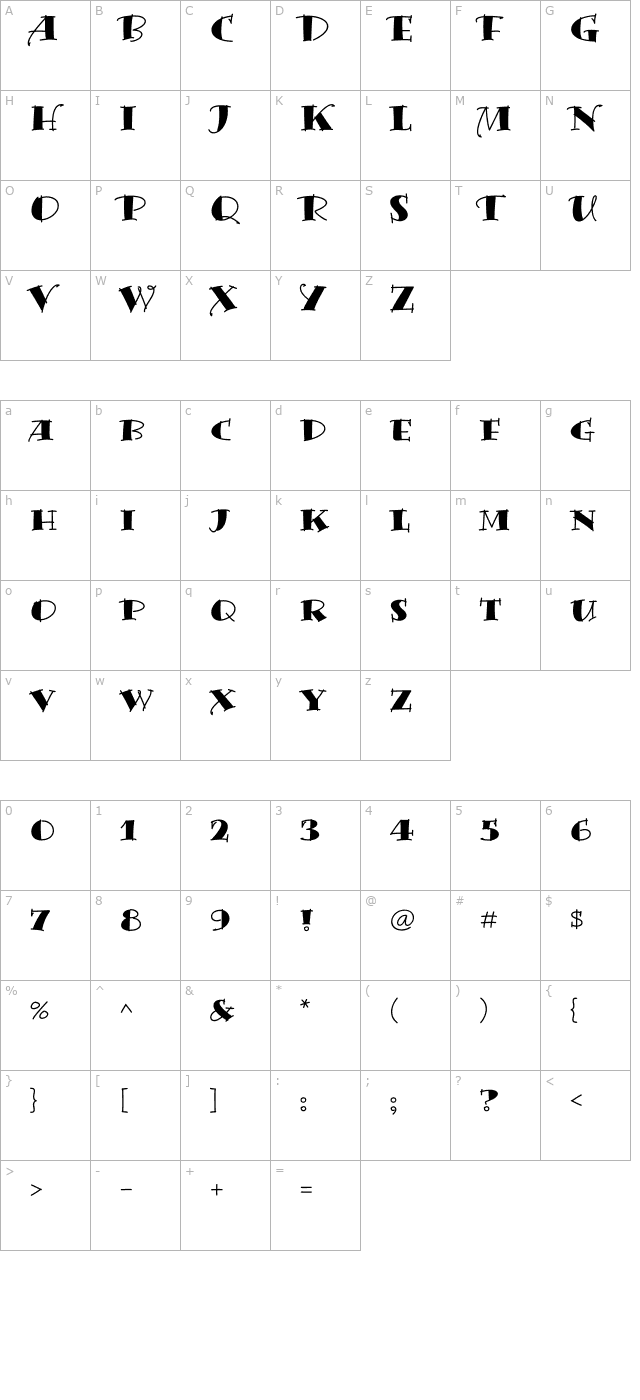 bermuda-solid character map