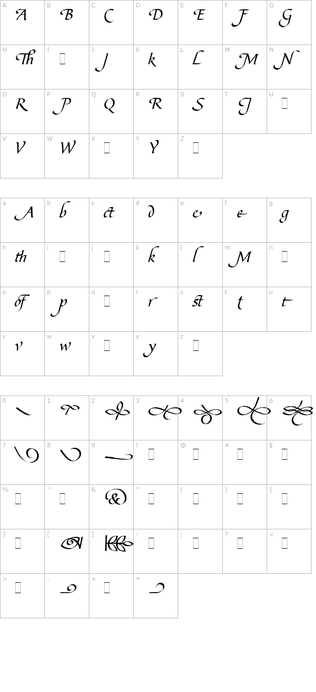 bible-script-flourishes-let-plain10 character map