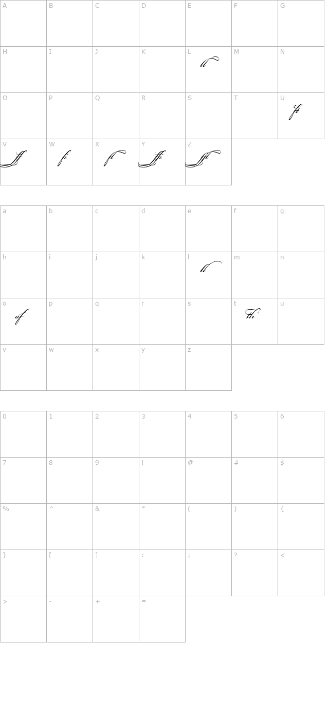 bickham-script-mm-ligatures character map