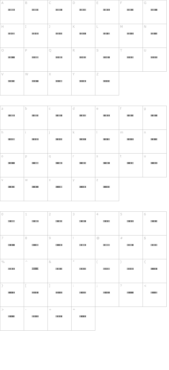 binary-x-01s-brk character map