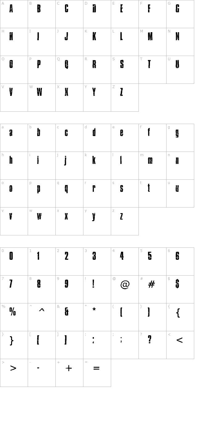 bison character map