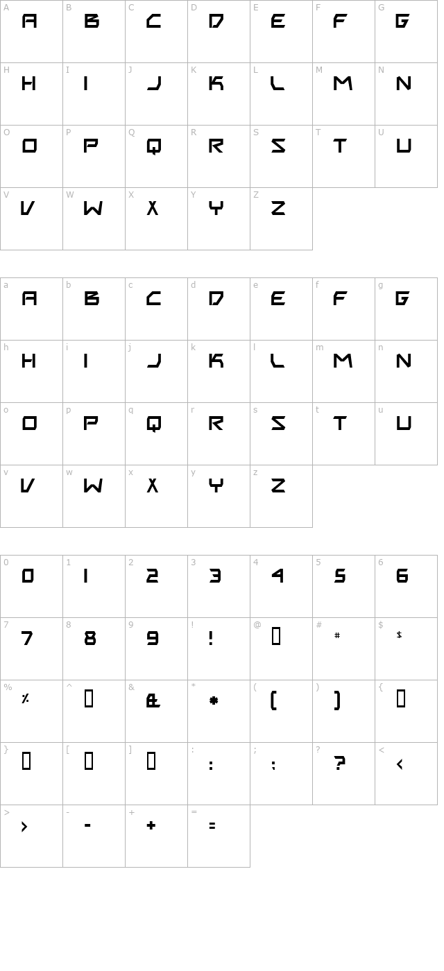 biting-my-nails character map