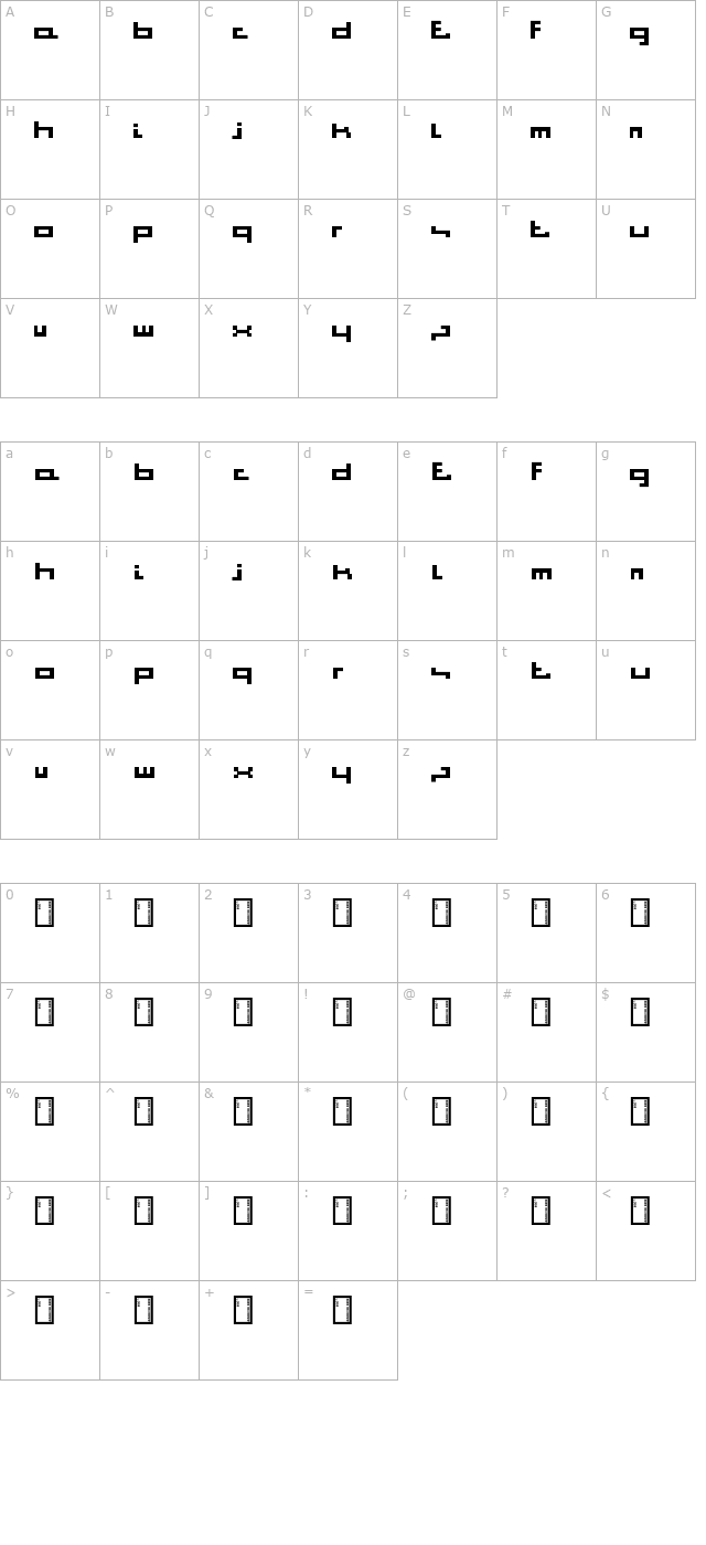 bitstorm-square character map