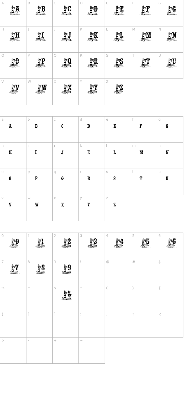 BJF Beacon of Light character map