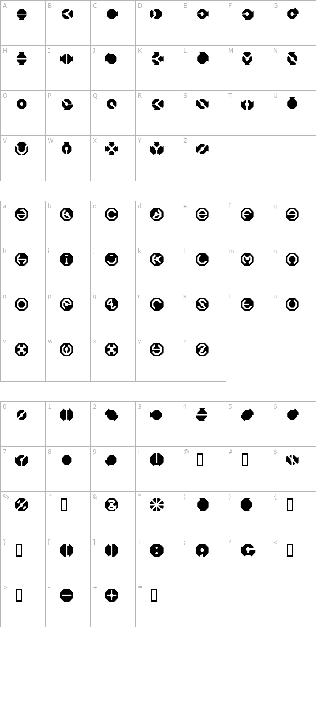 blackflag character map