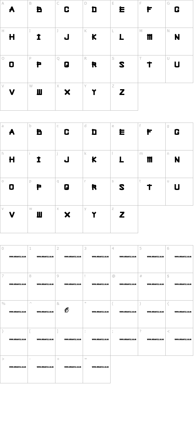 bleak-chop character map