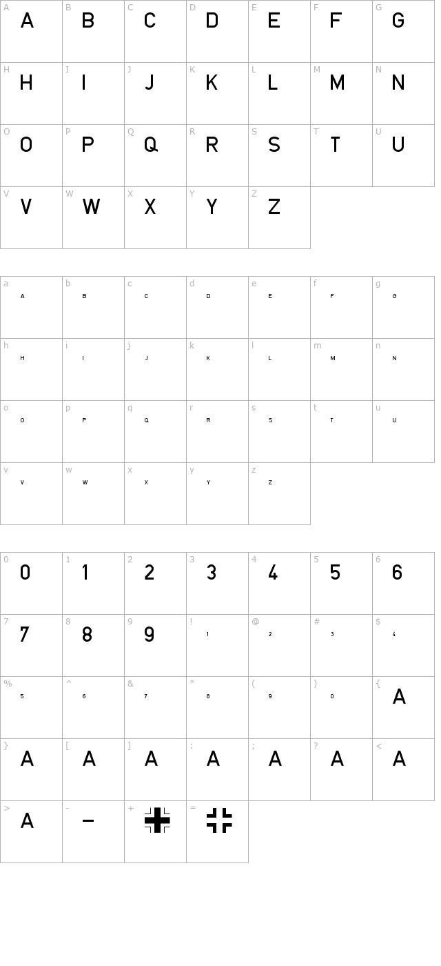 blockschrift-fuer-flugzeuge character map