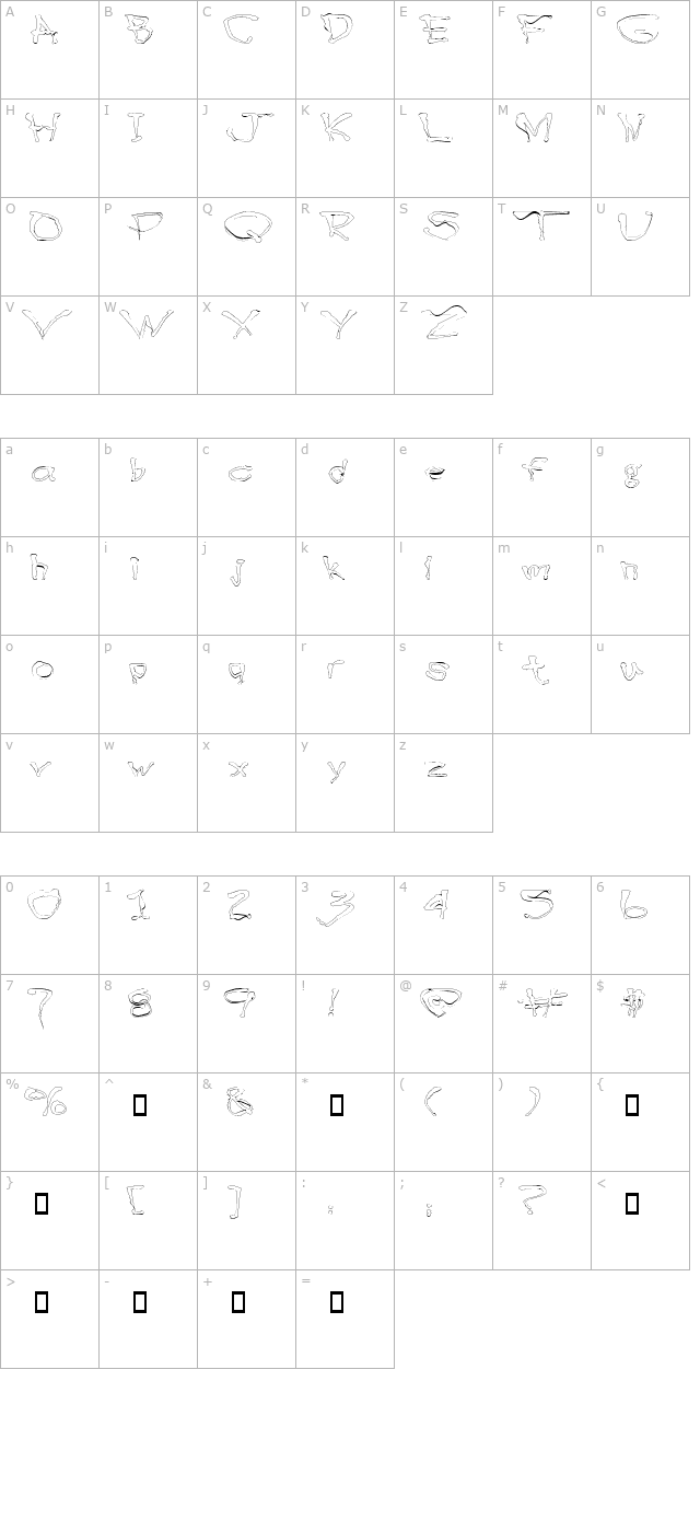 BlottoooLightBeer character map