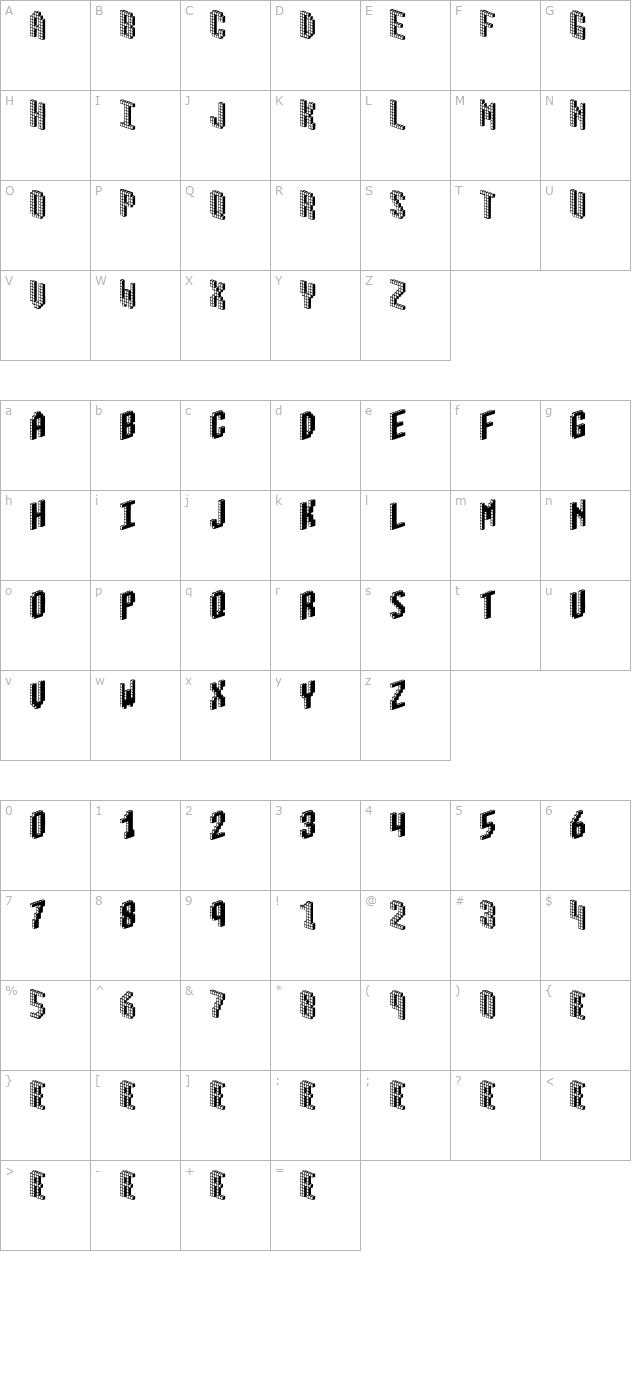 blox-brk- character map