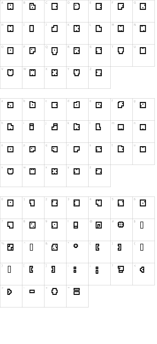 bm-biscuit character map