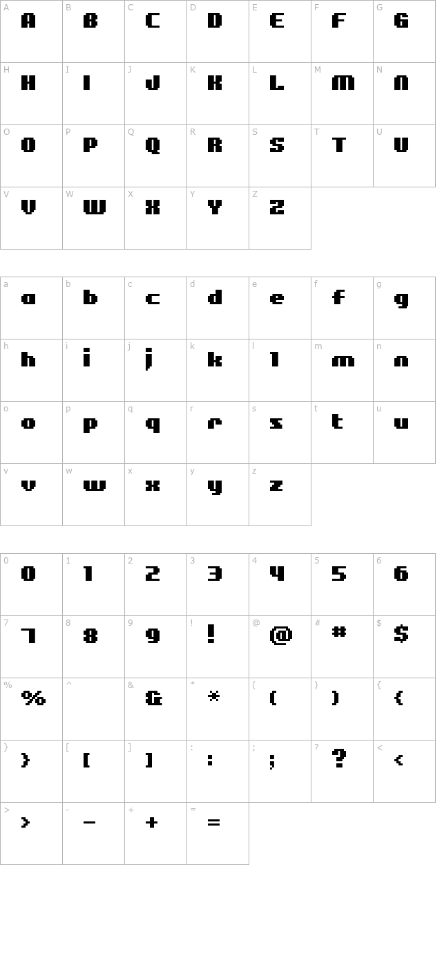 bm-figaro character map