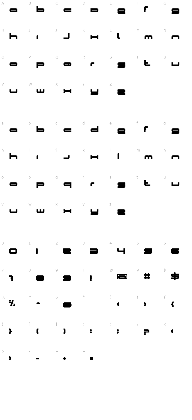 BN Cosmic Girl character map