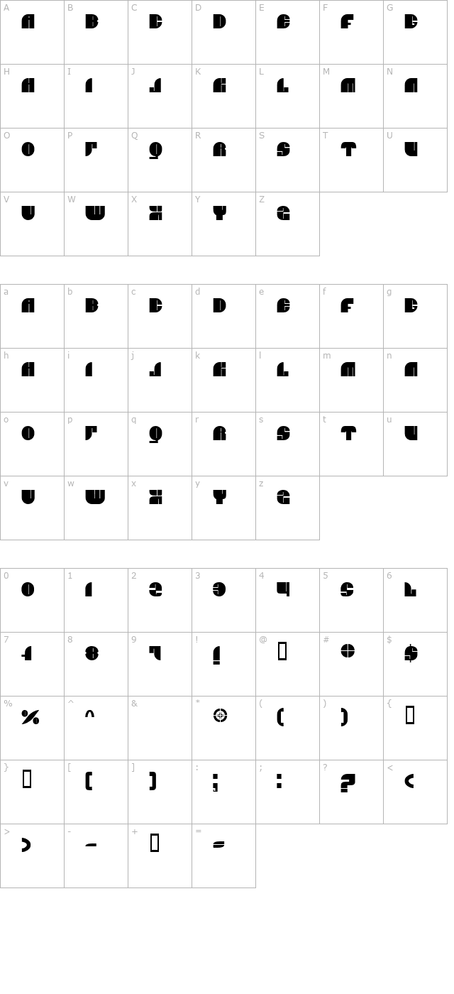 BN JNCO character map