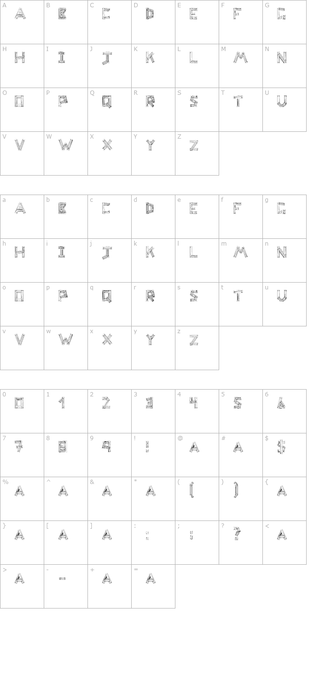 boards character map