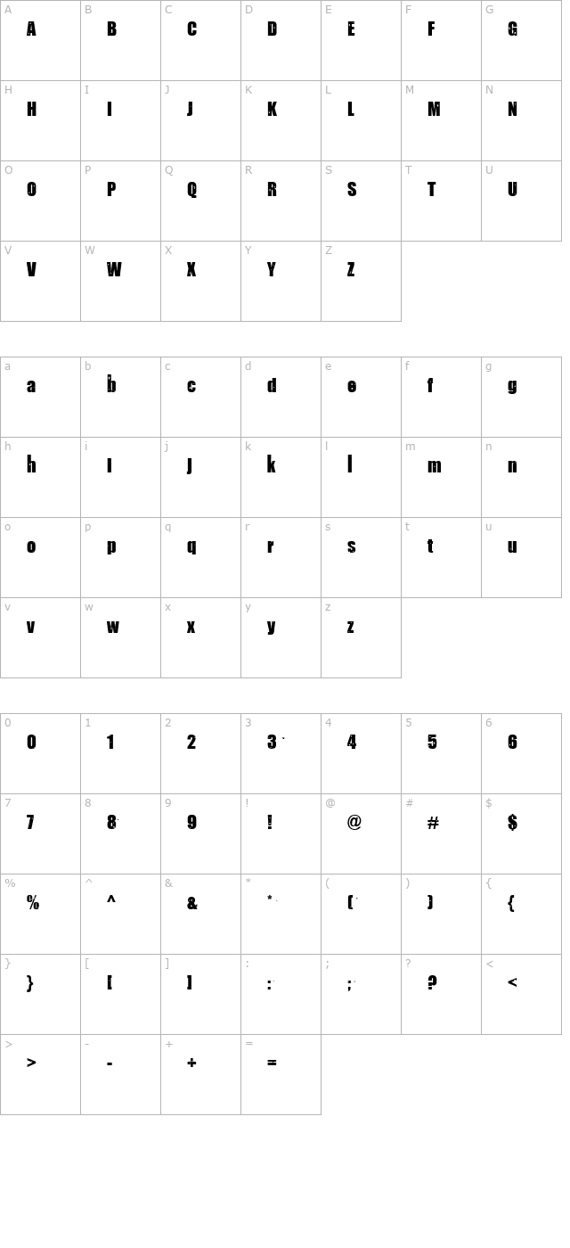 boehseonkelz character map