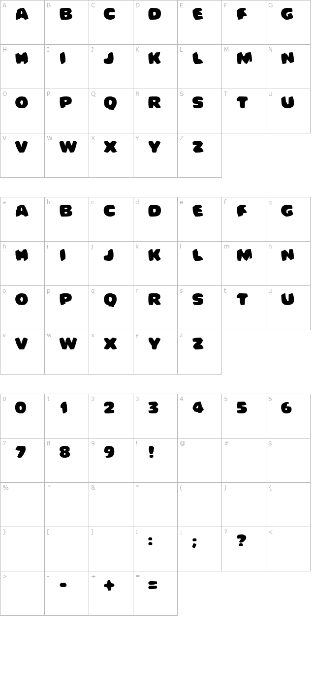 bomberman character map