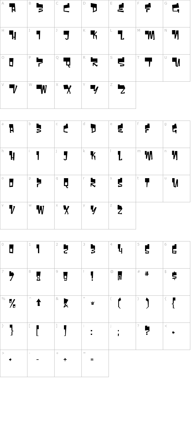 bomr character map