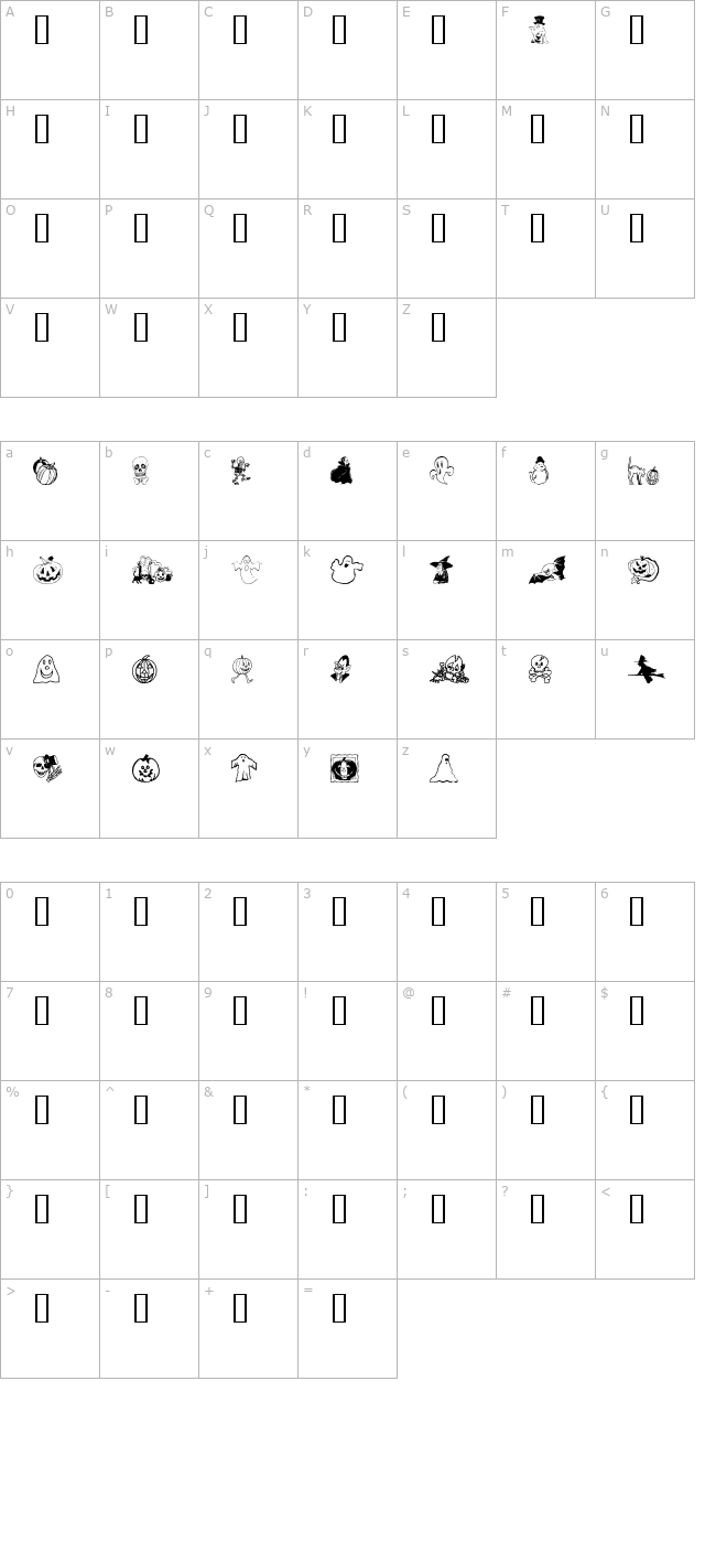 boo character map