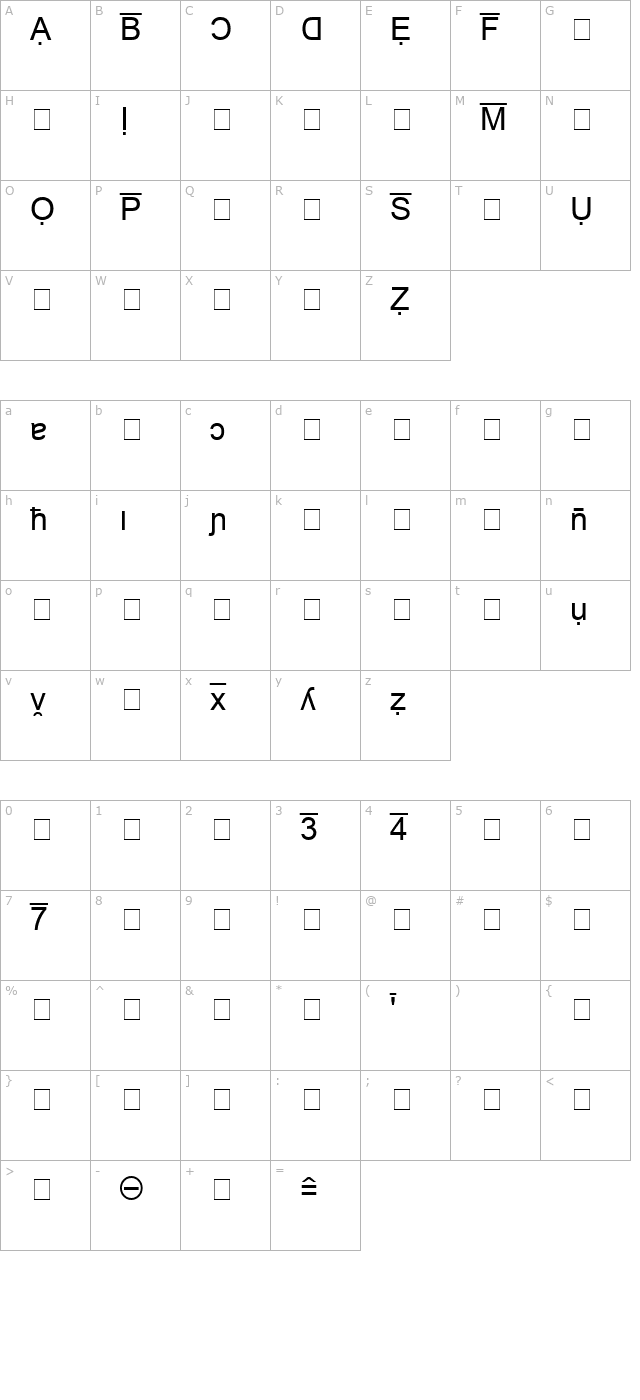 bookshelf-symbol-4 character map