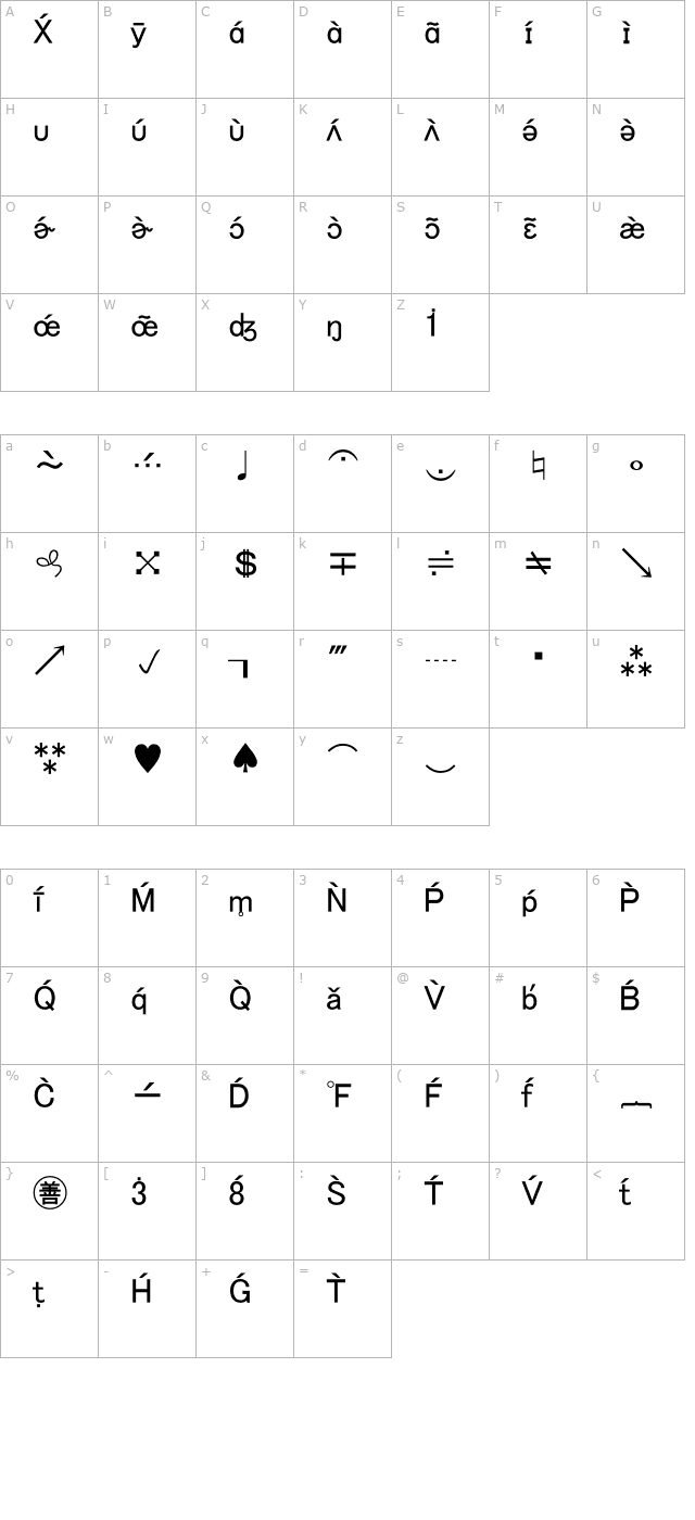 bookshelf-symbol-7 character map