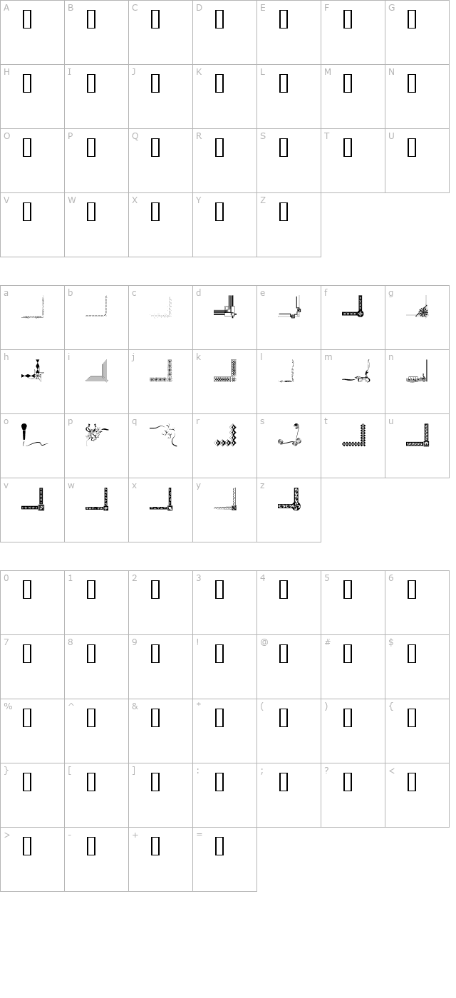 border-corners character map