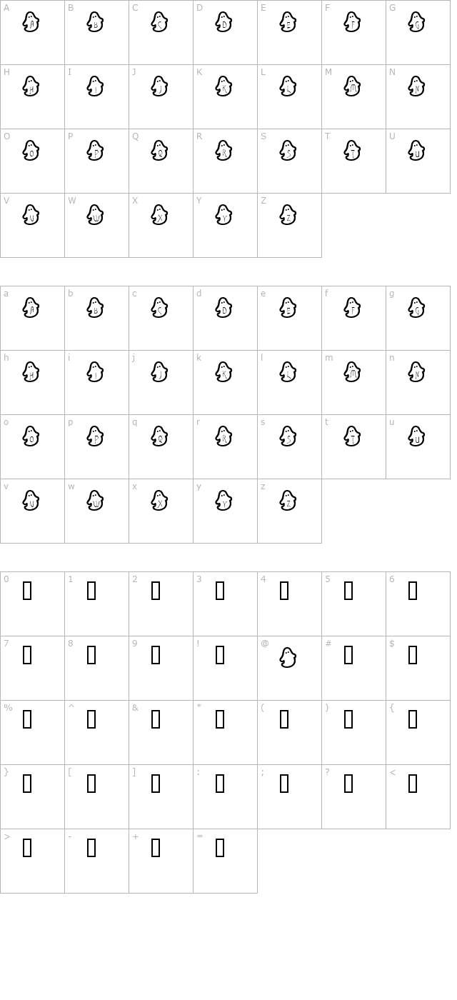 bouh-bouh character map