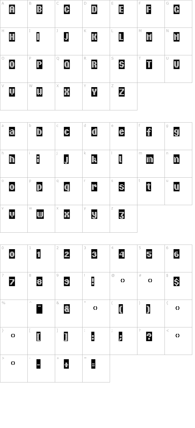 boules character map