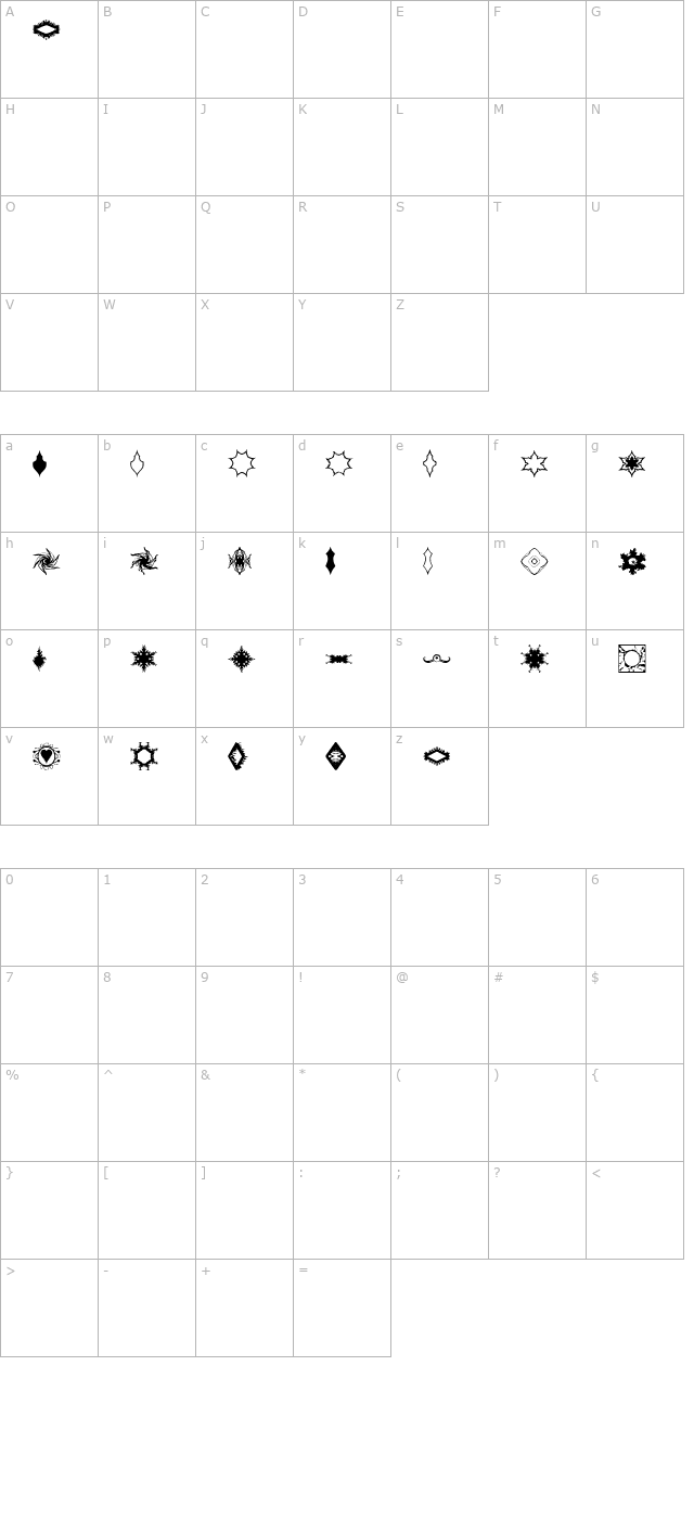 BR Hey Flinty character map