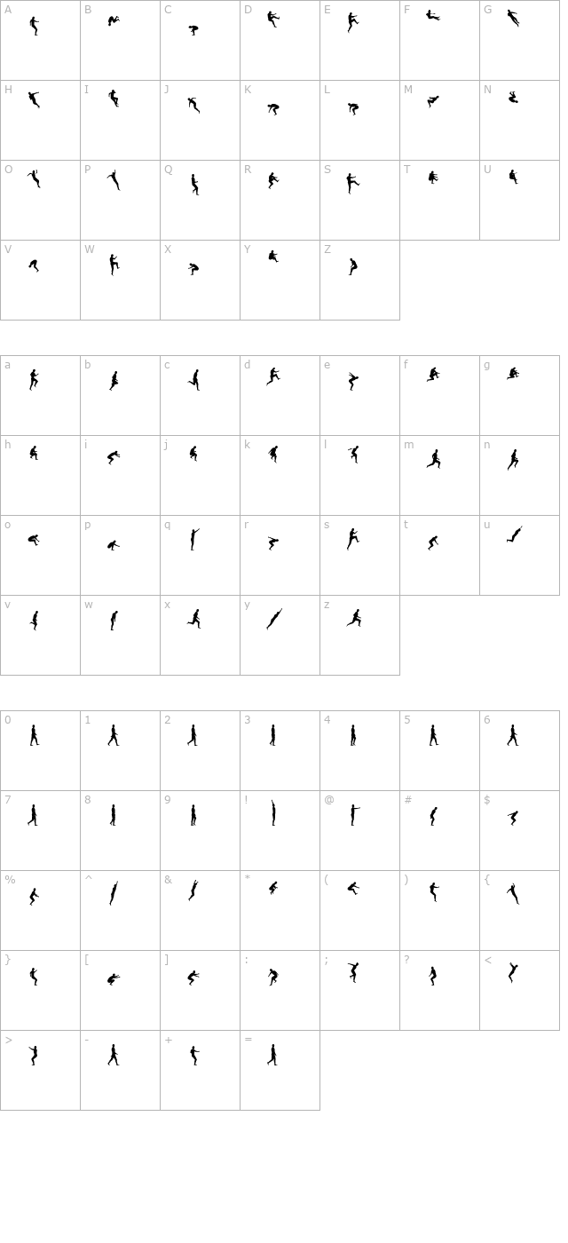 Bradley character map