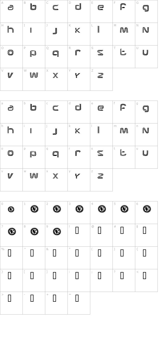 Brand New Heavies character map