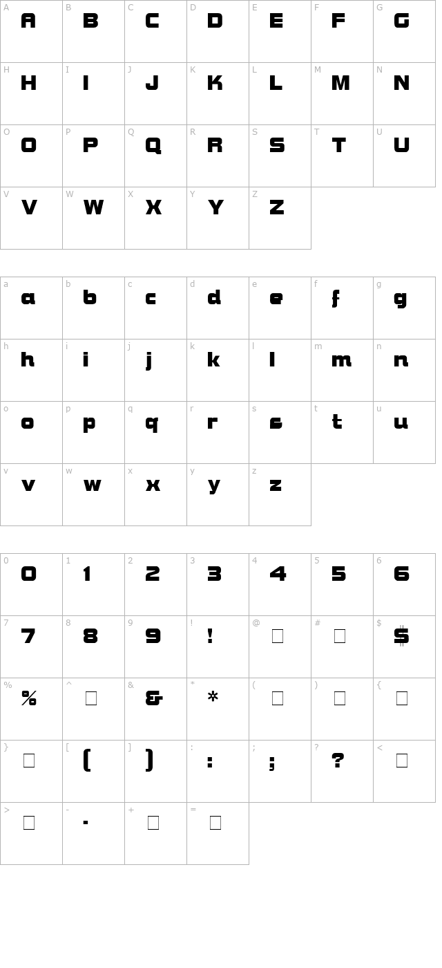 bravura-display-ssi character map