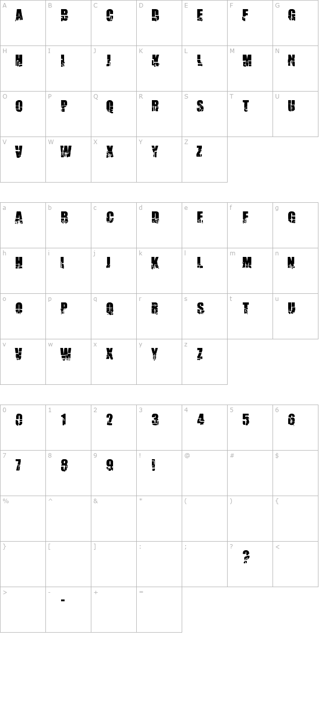 breakaway character map