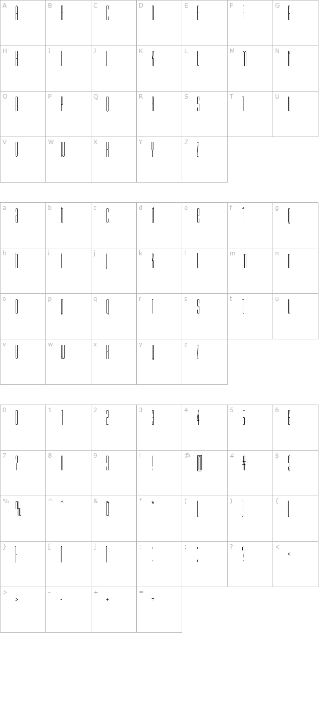 briemakademistd-comp character map