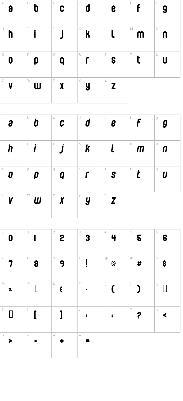 bubbleboy character map