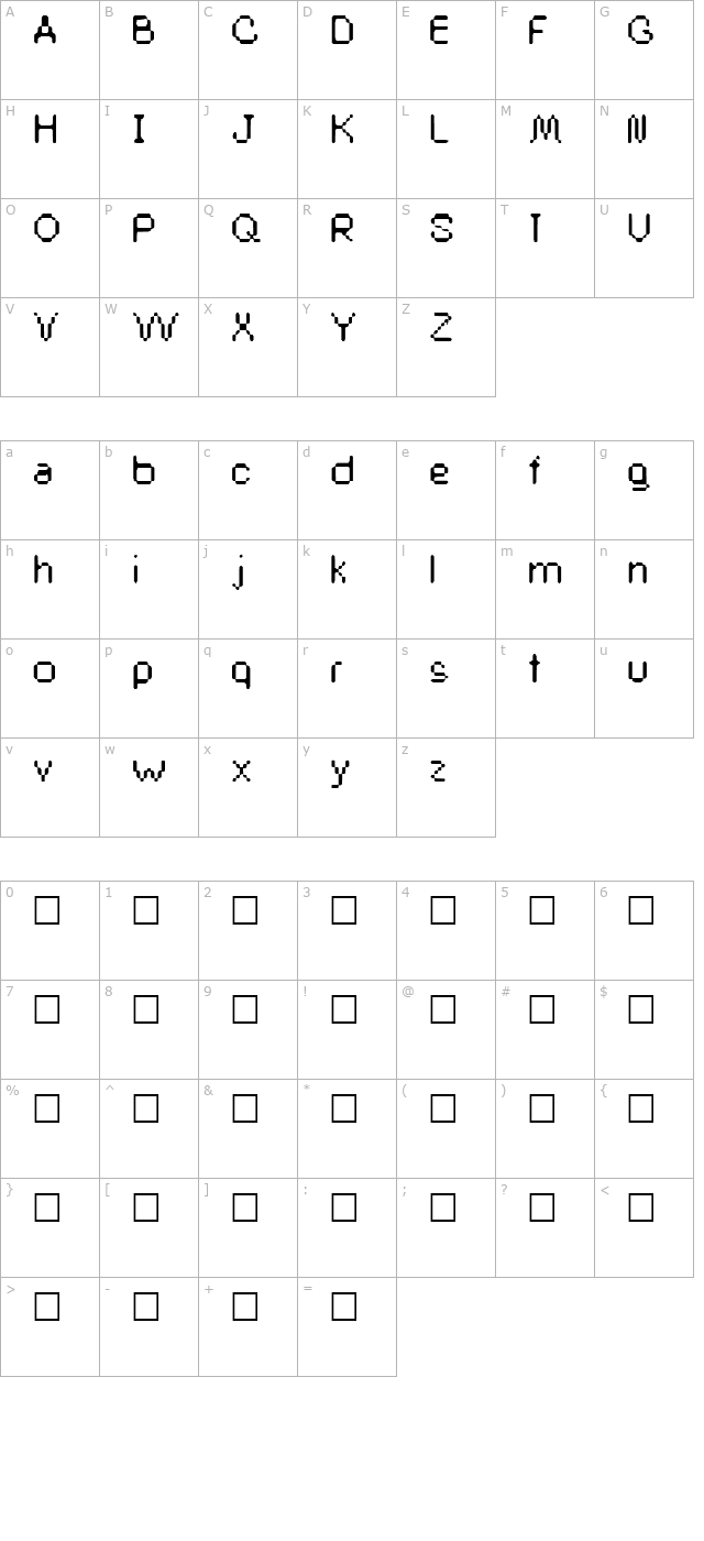 BuddySystem character map