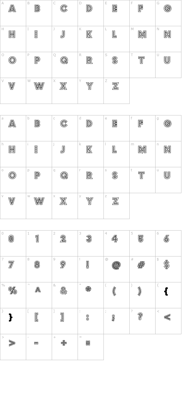 budmo-jiggler-bold character map