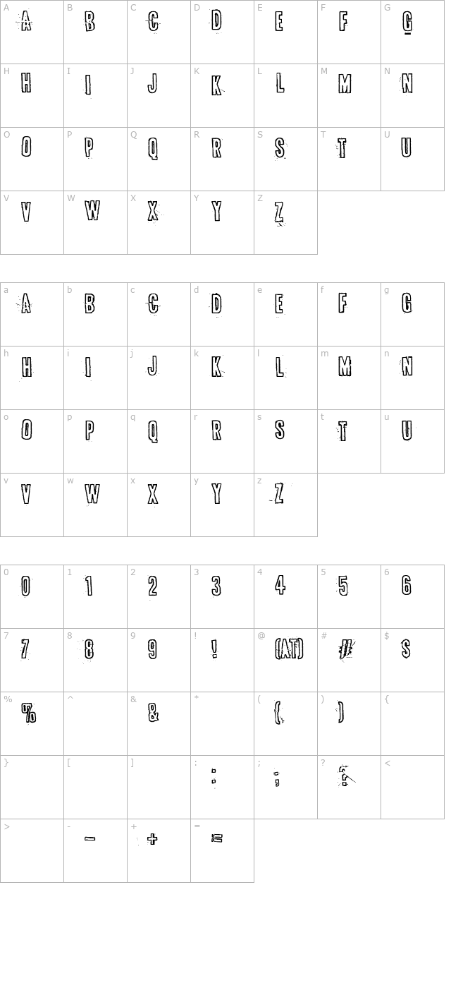 Bugebol huomenna character map