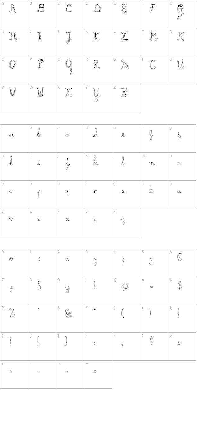 burning-light character map