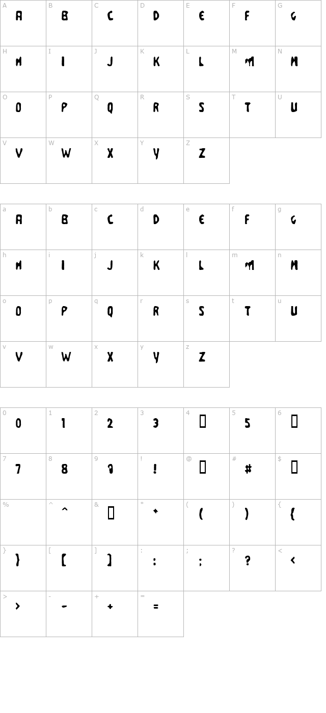 business-suit character map