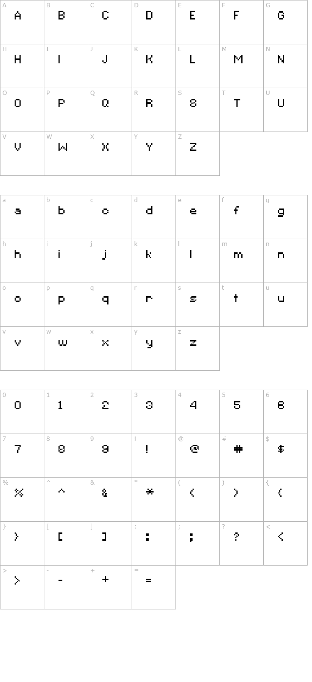 C&C Red Alert [INET] character map