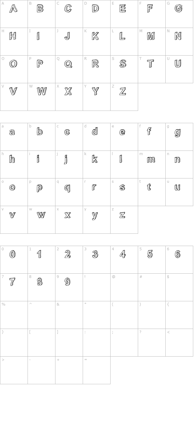 c-rial-otf character map